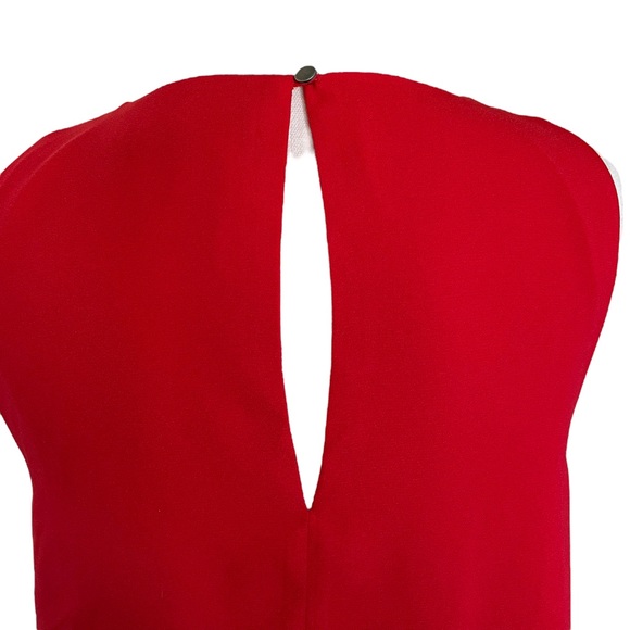 SPORTSGIRL Sz8 red sleeveless floaty blouse - Picture 4 of 7